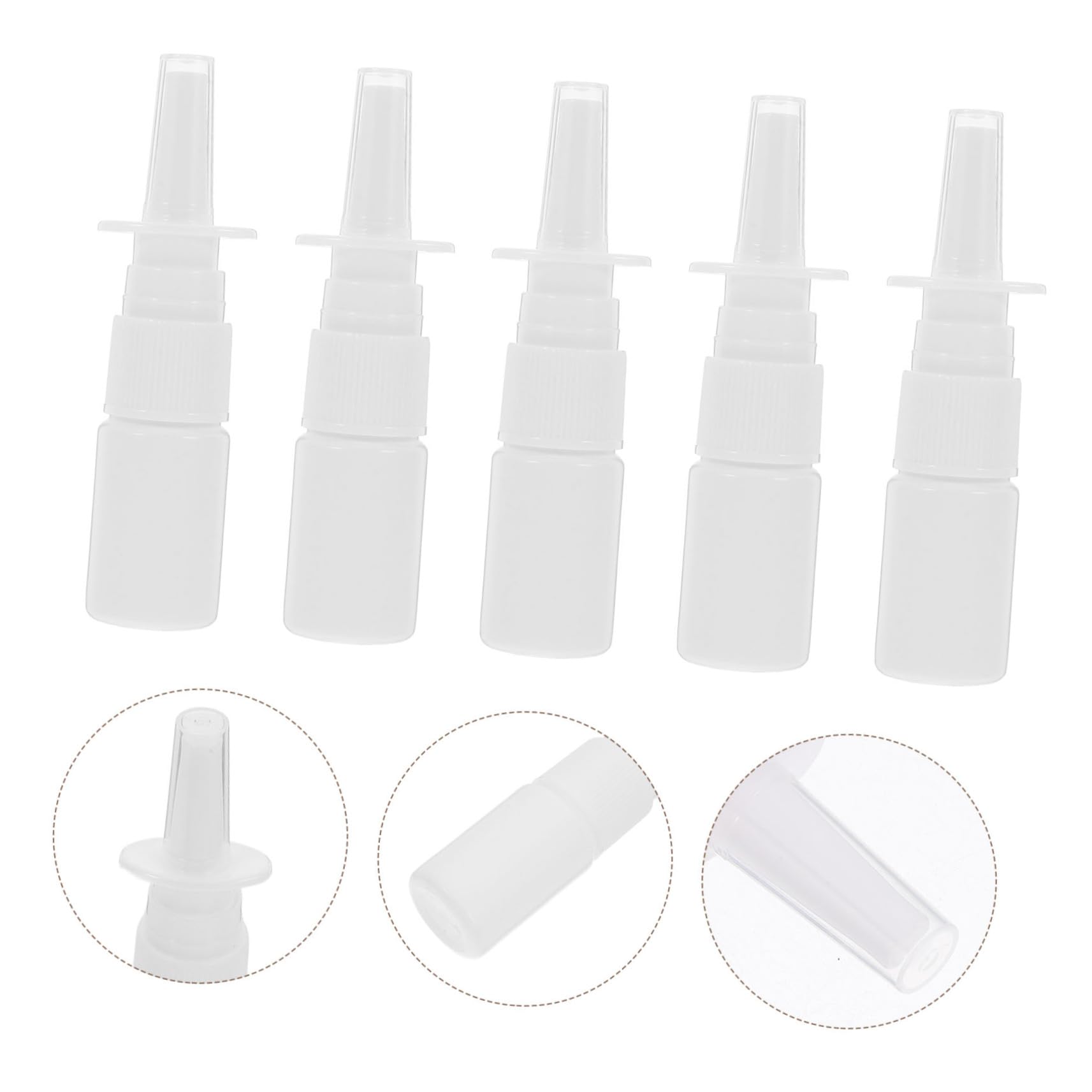 DOITOOL 200 Stück 10ml Nasenspray Nachfüllflasche aus Pe Wiederbefüllbare Sprühflasche mit Feinem Sprühnebel für Reisen und Outdoor Inklusive Schutzkappe