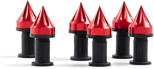 Miniatura 7 de WYNMOTO Pernos universales de aluminio para parabrisas de motocicleta, 6 piezas, tornillos para parabrisas, kit de montaje de sujetadores (naranja)