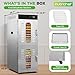 NutriChef 30 Layer & 3 Chamber Commercial Food Dehydrator Machine - Stainless Steel Trays, Digital Timer and Temperature Control, Ideal for Jerky Meat, Fruit, Pet Treats, Vegetables, and Herbs