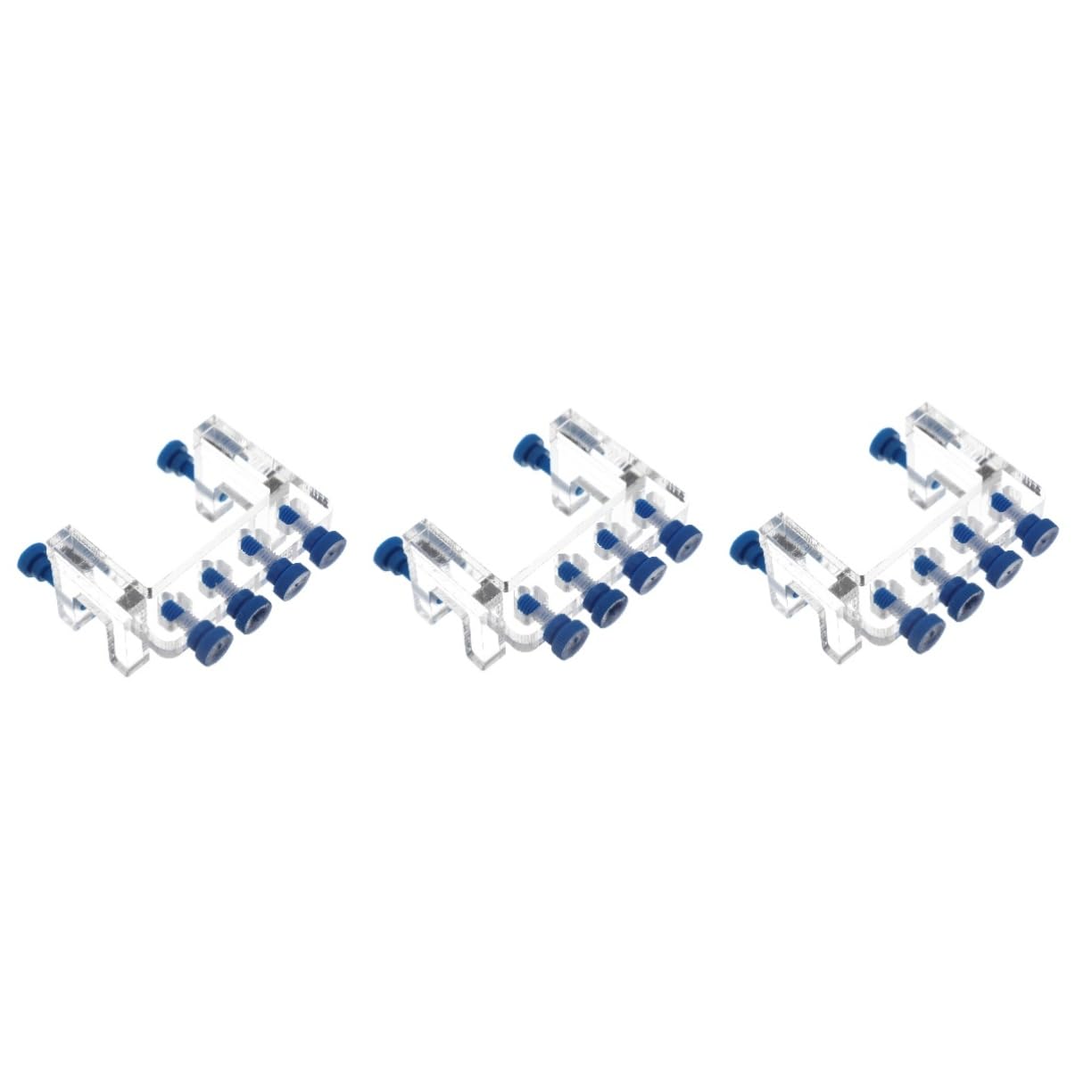 3pcs Aquarium Dosing Pump Tube Holder Clamp Adjustable Bracket for Fish Tank Water Pipe Installation Lightweight and Stable Support for up to Pumps Aquarium Supply