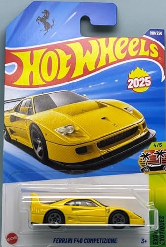 Hot Wheels Ferrari F40 Competizione [Yellow] Exotics 4/5