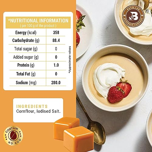 Image of Brew Lab Gluten Free RIch & Creamy Butterscotch Flavor Custard Powder | Good Source Of Energy | 250 g