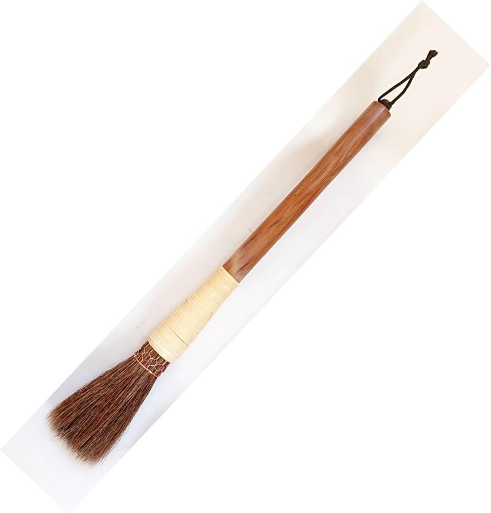 書道筆 小僧(山馬尾) 煤竹藤巻 兼毫筆 中 7.0&times;2.0cm 太筆