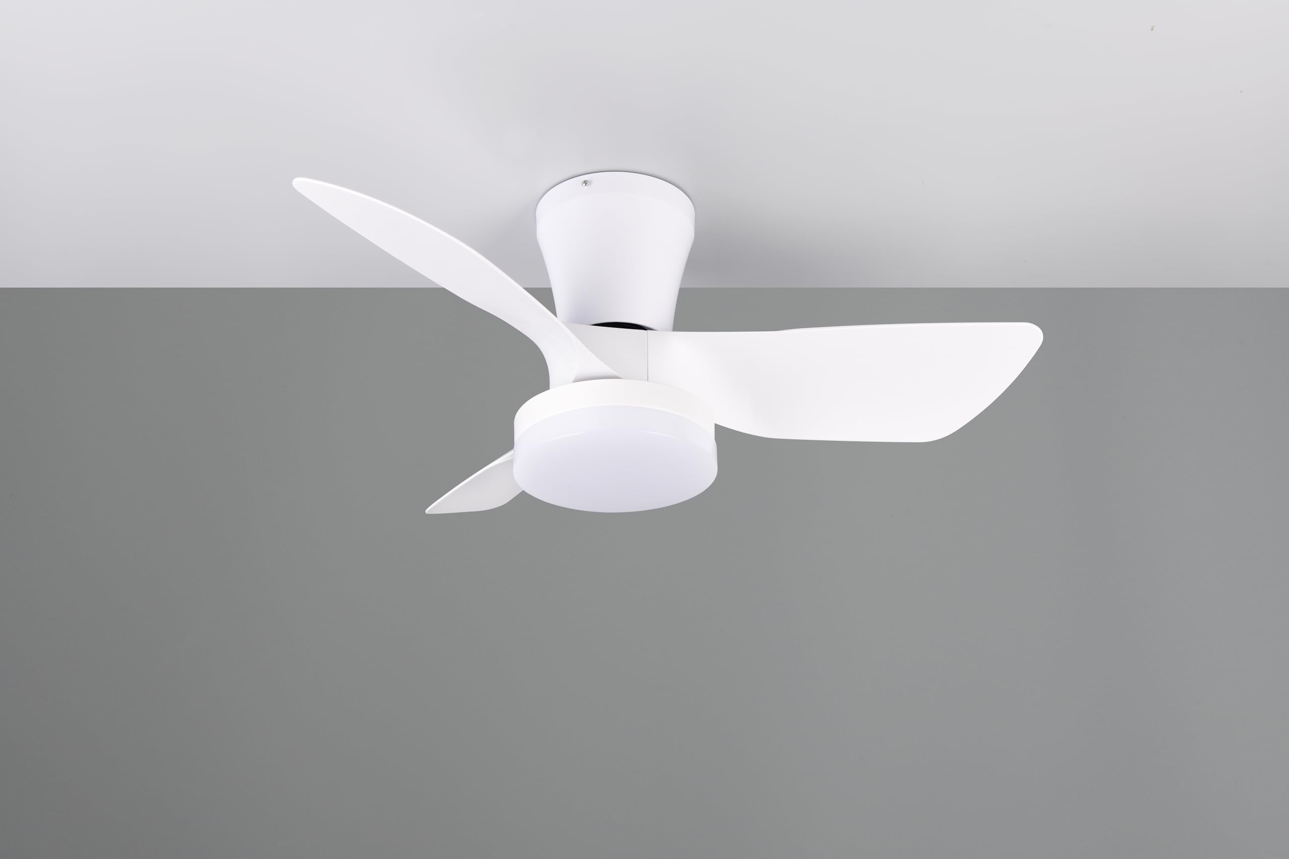 Reality Leuchten LED Deckenventilator mit Beleuchtung Randers R64412131, Kunststoff Weiß matt, 6 Geschwindigkeiten, Sommer- Winterbetrieb, Fernbedienung, Dimmer, Timer, Nachtlicht, Lichtfarbe regelbar |