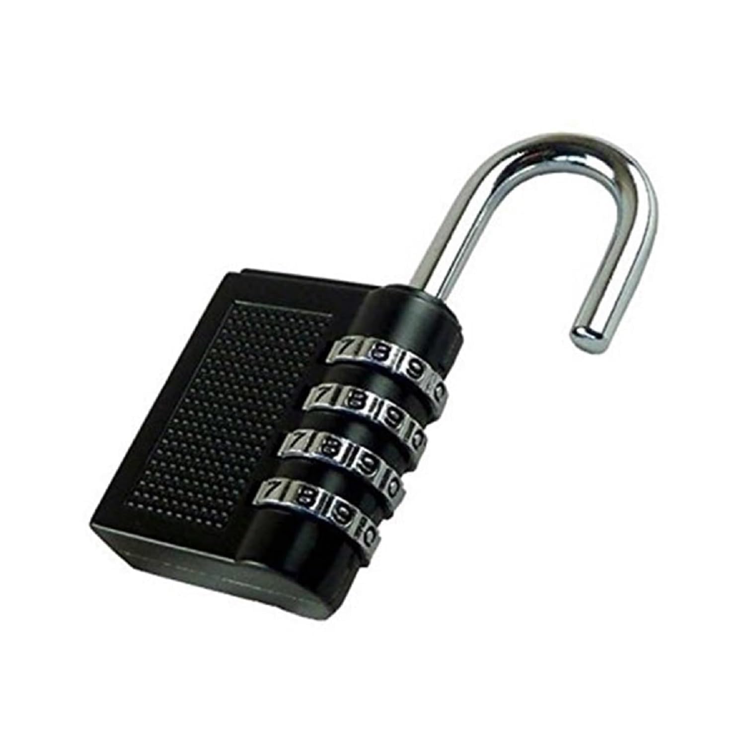 SBA PRIME Zinc 4 Digit Combination Padlock | Waterproof Outdoor Locker Lock for School, Gym, Fence, Toolbox, Gate & Storage (Black, 1 Pack) 4