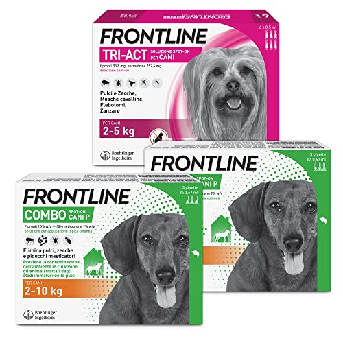 FRONTLINE Combo & TriAct, Antiparassitario Cani, 12 Pipette,...