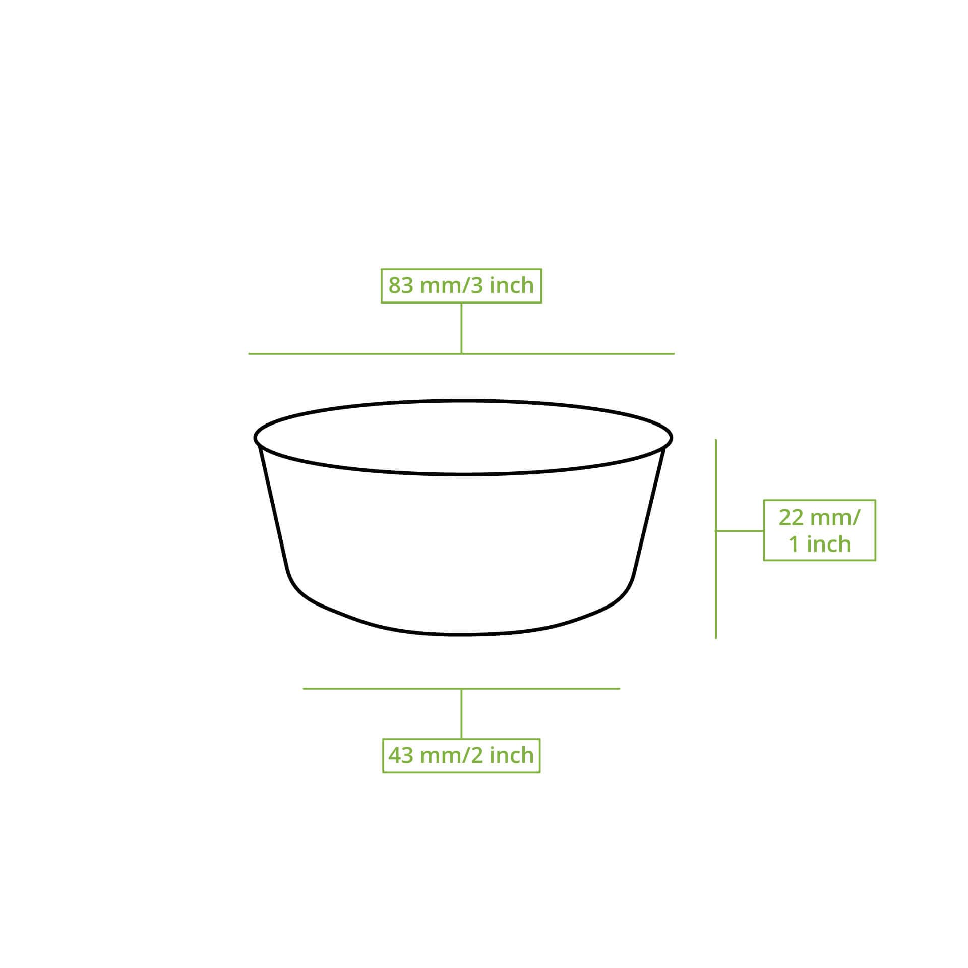 BIOZOYG 200x Piattini per Dipping in Foglia di Palma 80 ml Quadrati - Mini Ciotoline per Finger Food, Monouso - Piccole Ciotole per Salse, Salse e Condimenti