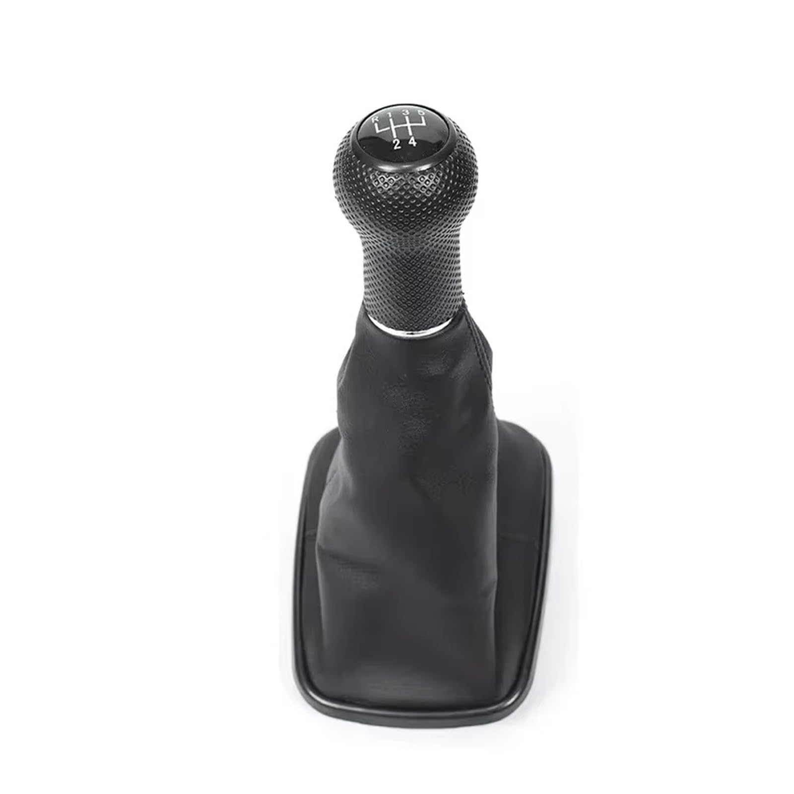 Cqrbne Black 5-Speed Car Gear Lever Knob For Bora For Jetta For Golf 4 Iv Mk4 For Gti R32 Mt 5/6 Speed Gear Shift Knob Lever Shifter Gaitor Boot Gear Shift Knob Handle(Black 5-Speed)