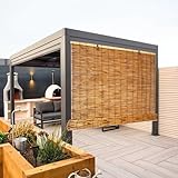 Facile à installer : les stores enrouleurs naturels sont faciles à installer, parfaits pour une utilisation à la maison et au jardin. Les rideaux peuvent être utilisés avec un chiffon sec ou humide, ils sont beaux et durables et peuvent être utilisés