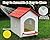 Nesting Boxes for Chicken, Plastic Single Compartment Chicken Nesting Box for Laying Eggs for Hens, Ducks and Poultry - Red