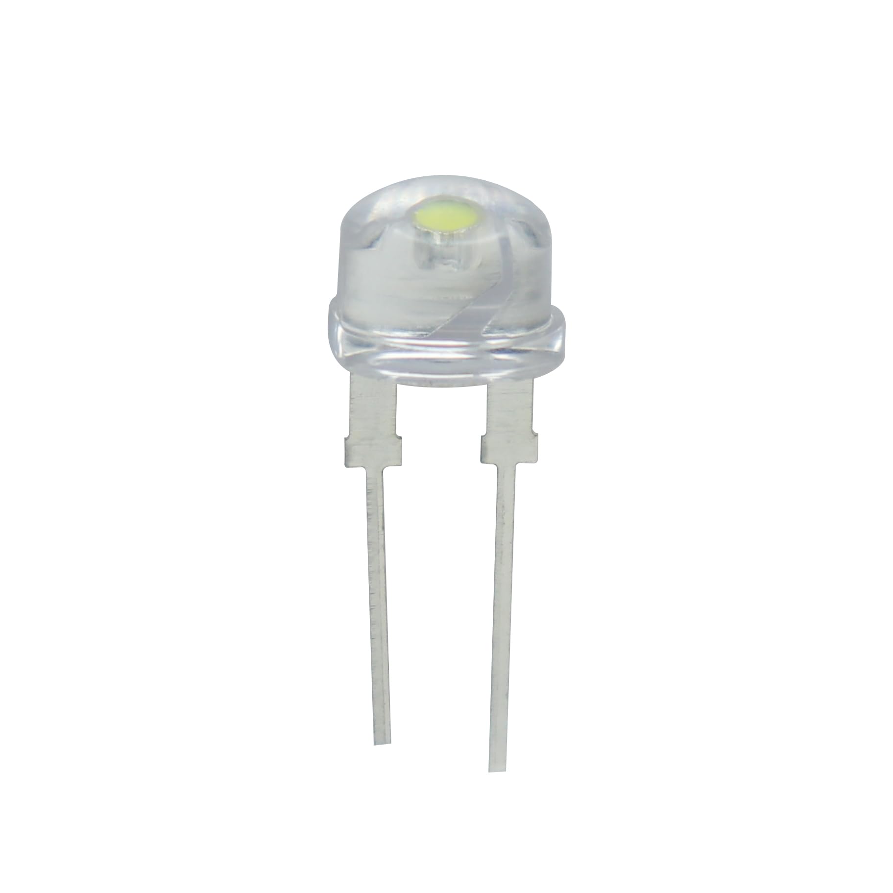 Electronic Spices 3.2V 5watt Straw Hat 8mm LED White Light Pack of 10-picture-21