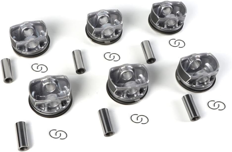 6 Set Piston Rings Kit 84mm STD For N55B30 N55B30A Engines 11258619196 11257610297 11257610298 Replacement Compatible With 2010 2017 F21 F30 F10 X3 X4 X5 X6 Models