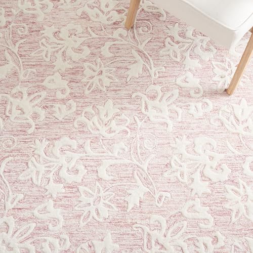 Tapete decorativo SAFAVIEH 243x183 cm rosado y blanco miniatura 6