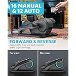 Gonex Under Desk Elliptical Exercise Machine for Seniors, Electric Ellipse Leg Exerciser with Remote, 16 Adjustable Speeds, Manual & 12 Auto Modes, Leg Exerciser While Sitting, Seated Pedal Exerciser - Image 3