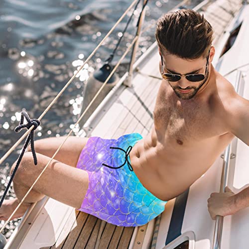Maillots de bain pour hommes queue de poisson de sirène short de plage - 2
