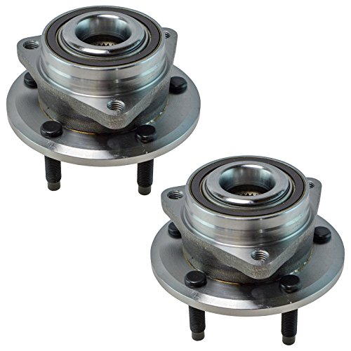 Image of TRQ Left and Right Wheel Bearing and Hub Assembly Set 2 Piece Compatible with 11-15 Chevrolet Volt 12-17 Buick Verano 13-16 Cadillac ATS 13-15, AWD 2016 ATS L4 2.0L AWD