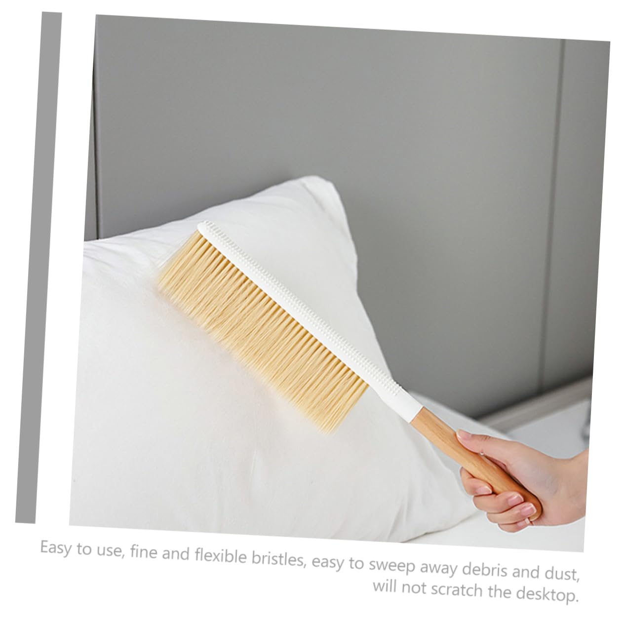 ULTECHNOVO 5stücke Handbürste Mit Weichen Borsten Und Schmutzbürste Für Sofa Bett Teppich Und Möbel Ergonomischer Holzgriff Für Müheloses Reinigen