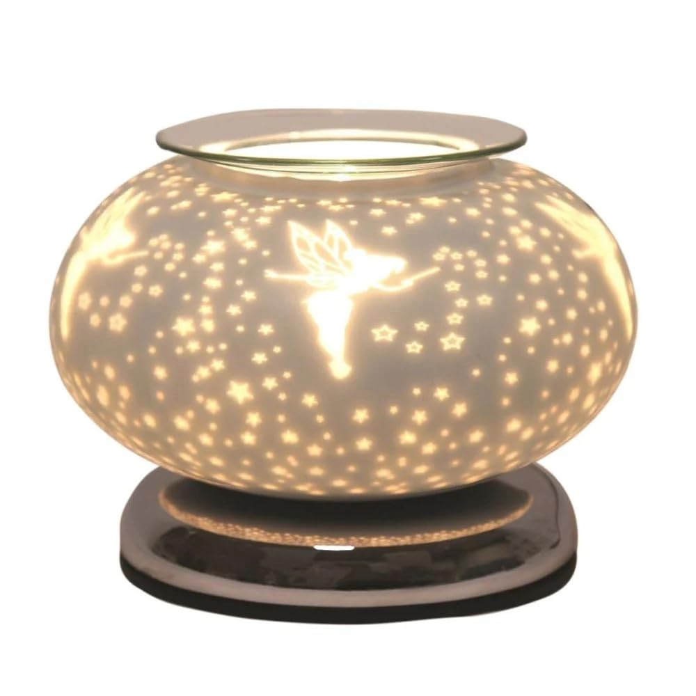 Aromatize White Aroma Electric Wax Melt Burner Touch - Satin Fairy Ellipse
