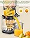LINKChef Entsafter Slow Juicer, 130 mm große Öffnung, Entsafter Gemüse und Obst, 1,8 L Kapazität, 250W Elektrischer Juicer mit Rücklauffunktion, Leise, Einfache Montage, Leicht zu Reinigen, BPA-frei