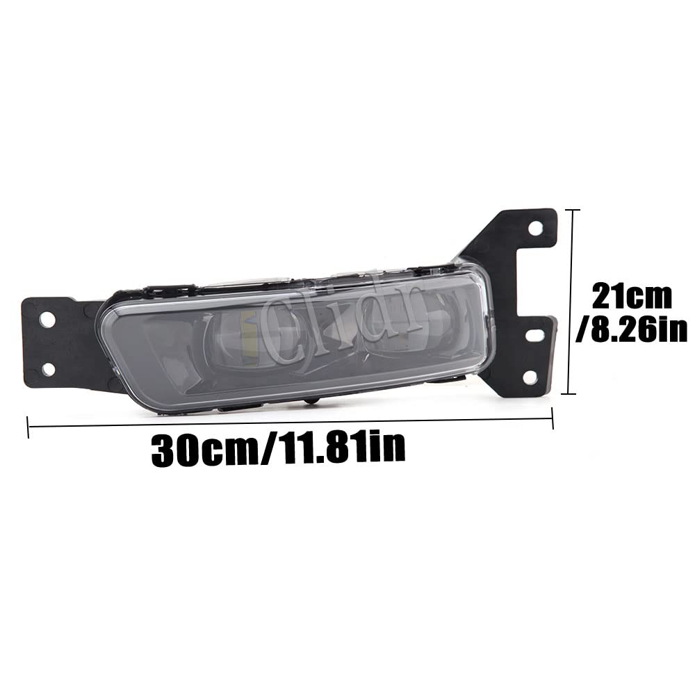 KINSTECH LED Fog Light Kit – 6000K – Fits 2015-2019 Charger SRT, Grand Cherokee, Pacifica – 68228884AC