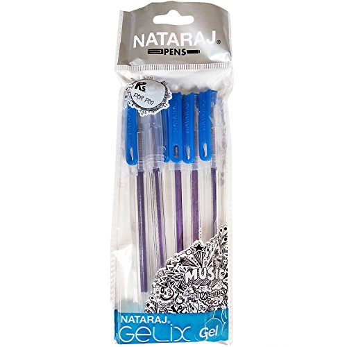 Nataraj Gel Pen - Gelix, 5 Numbers Pack