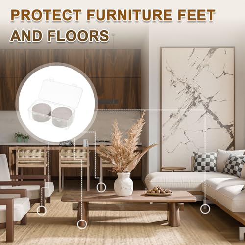 Pinzas redondas para muebles autoadhesivas: proteja sus suelos de madera con uxcell 7