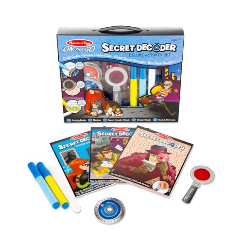 Melissa & Doug - Juego de Mesa de Detectives: Kit Actividades Secretas con Mensajes Ocultos - 6073172 - Juegos Infantiles - Regalo niño 7 años + - Juegos de Mesa Niños 7 Años + - Certificados FSC