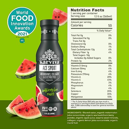KARVIVA 6-Day Detox Cleanse Fruit Juice, Ace Sport Bold Berry Lemonade, Watermelon Rush and Immunity Joy-D, Detox Wellness Drinks with Natural Electrolyte, Antioxidants, Gluten Free, 6 Bottles, 12 oz - Image 5