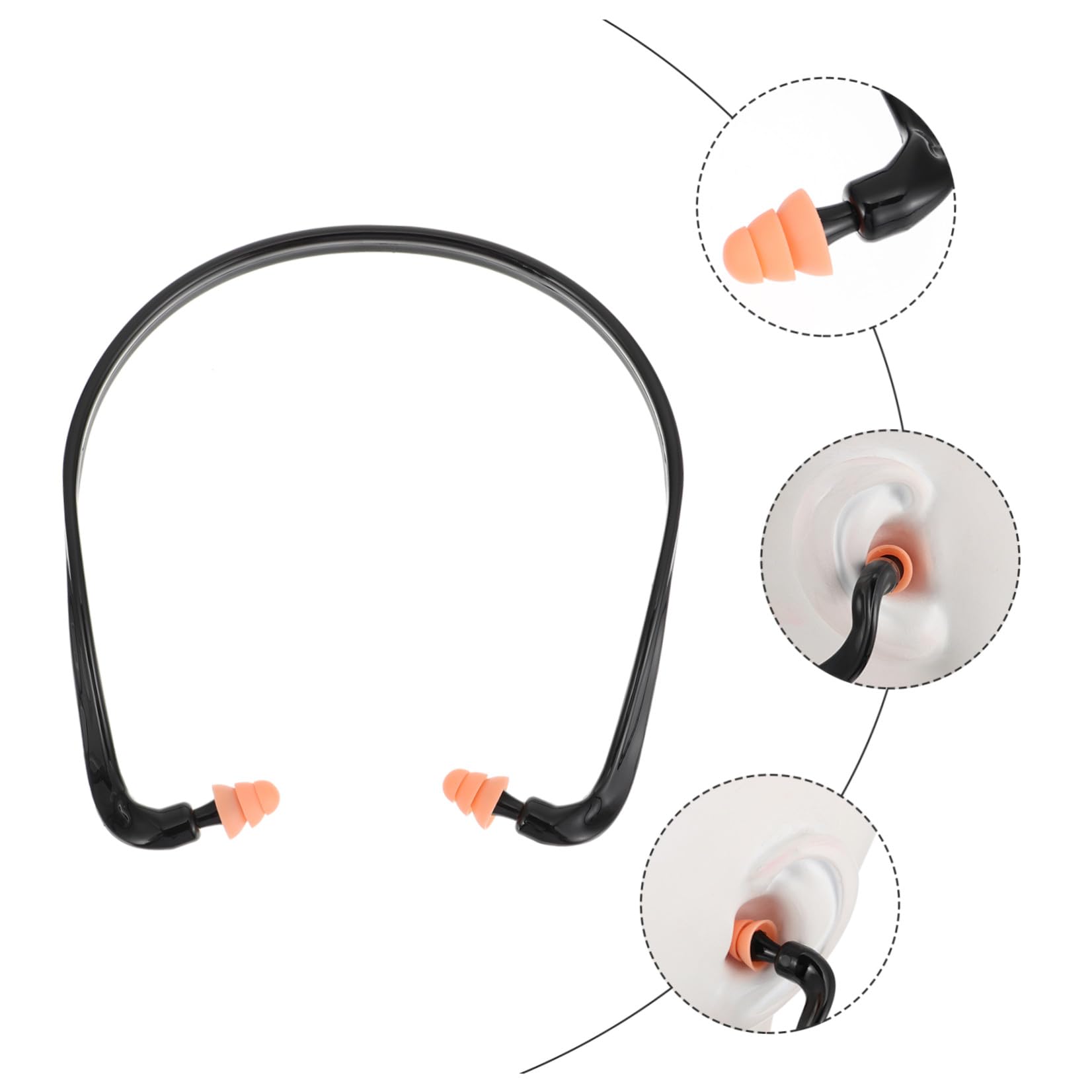 24piezas Para De Silicona Reutilizables Banda Reducción De Ruido Efectiva Para Estudiar Dormir y