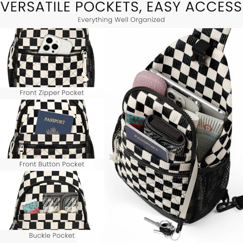 Image of Vankor Small Crossbody Purses Bags for Women Men Travel, Chest Sling Bag Women Casual Cross Body Bag for Woman Sling Backpack