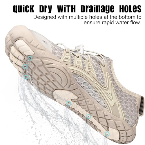 Image of Water Shoes Womens Mens, Barefoot Quick-Dry Aqua Shoes for Outdoor Swimming, Running, Training, Surfing, Hiking and Kayaking