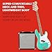 Fender Squier Debut Series Precision Bass Guitar, Beginner Guitar, 2-Year Warranty, Includes Free Lessons, Sea Foam Green with Satin Urethane Finish