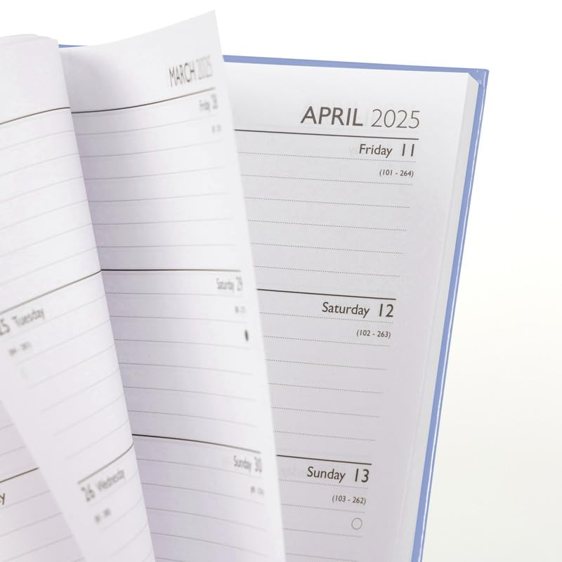 2027 Diary A5 Week to View, Charming and Stylish Design Hardback Planner with Ribbon Bookmark - Image 4