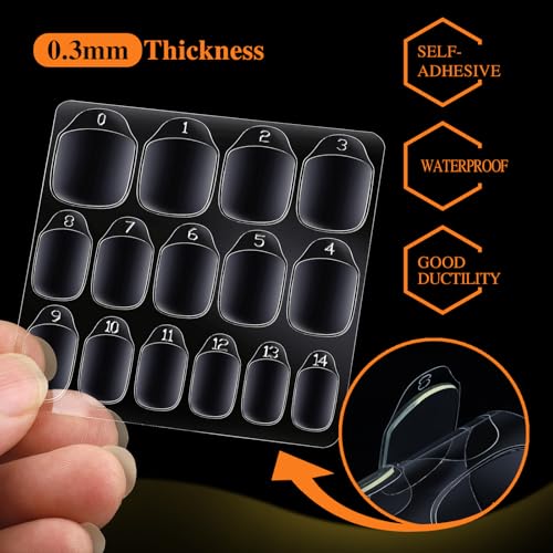 Teenitor TNN-0-36 900Pcs Nail Adhesive Tabs, 15 Sizes Of Press On Nail Sticky Tabs, Nail Stickers thumb #1