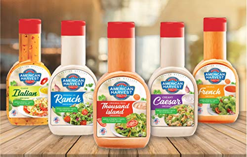 American Harvest Creamy Caesar Salad Dressing Sauce, 237ml (8oz)