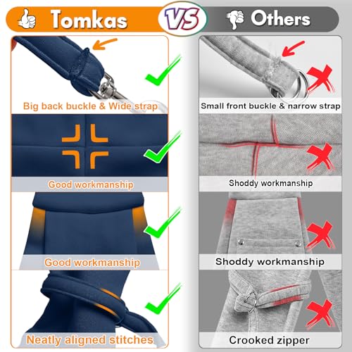 Image of Tomkas Dog Cat Carrier Sling Classic Pocket & Classic Strap(M,Dark Blue)