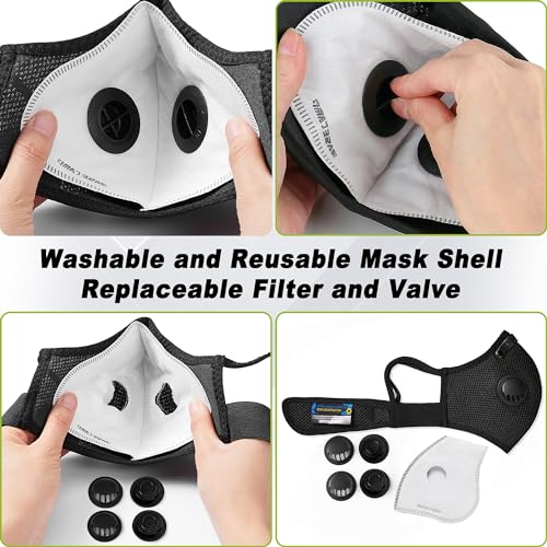 Base Camp UPGRADE M Plus Dust Mask, Breathable Reusable Face Mask thumb #5