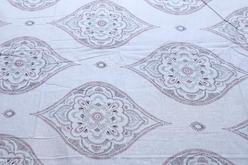 Image of Super Bedzz by Prihaal Decor Cotton Double Size Bedsheet with 2 Pillow Cover Size:108x108 (Pink 4) bedsheet for Double Bed, Cotton Double bedsheet, Suitable for Bedroom, Gift Set