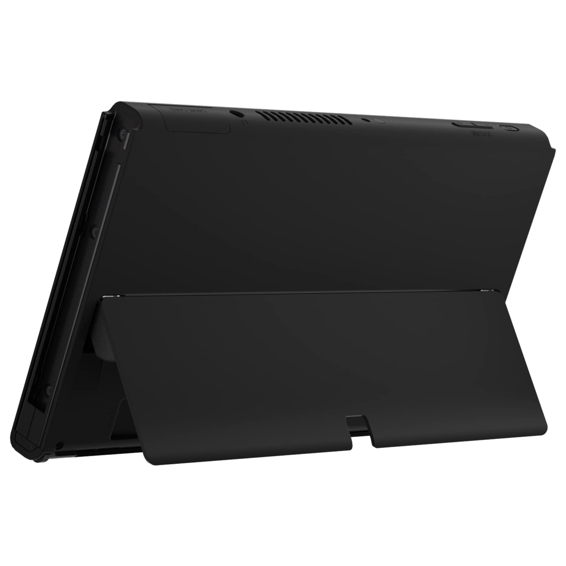 eXtremeRate Carcasa Trasera con Kickstand para Nintendo Switch OLED Accesorios Placa Funda Protectora Consola Cover Shell para Nintendo Switch OLED - No Incluye Joycon Consola(Negro)