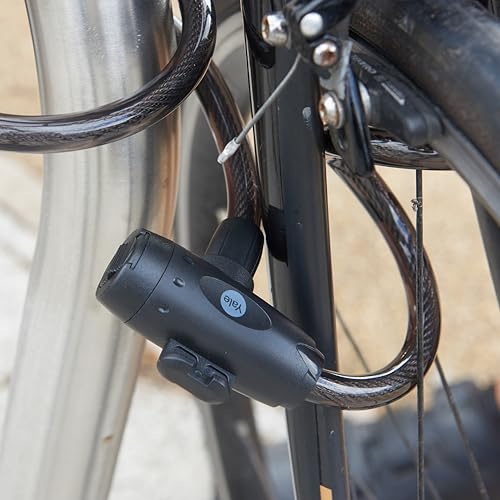 Yale Candado de cable 12 mm Seguridad esencial Acero trenzado 2 llaves incluidas Resistente a la corrosión 96 h Soporte para bicicleta - imagen 7
