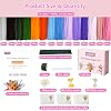 700 PCS Pipe Cleaner Flower Kit, Pipe Cleaners Craft Bulk 14 Colors Chenille Stems Flower Making Kit with 14 Flower Designs Guiding Book, Floral Stems & Craft Accessories for Art and Craft Supplies #1