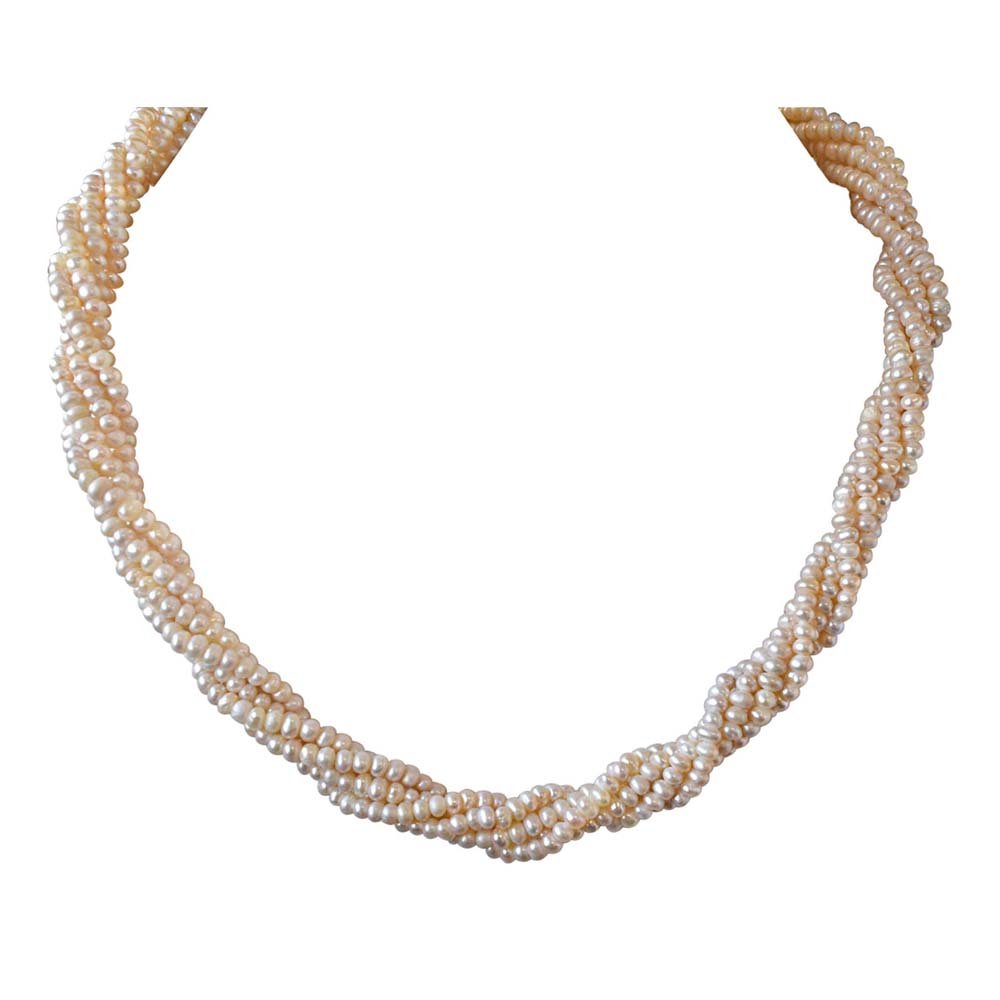 PEARL『GOOD TO SEE YOU』、SHO-TA『justice』 5 Line Twisted Pearl Necklace SN709 : Amazon.in: Jewellery