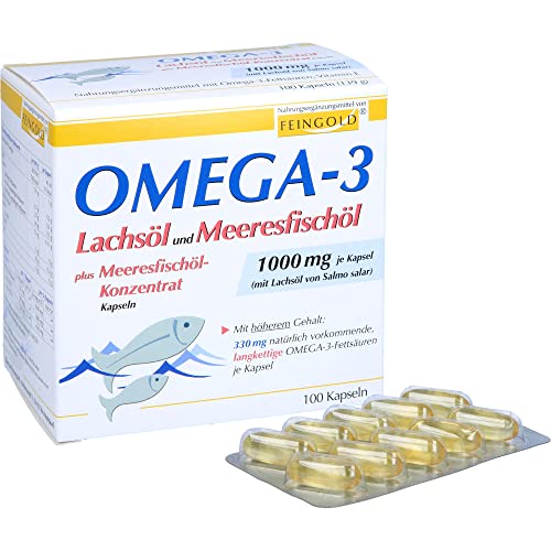 Omega 3 Lachsöl und Meeresfischöl Kapseln