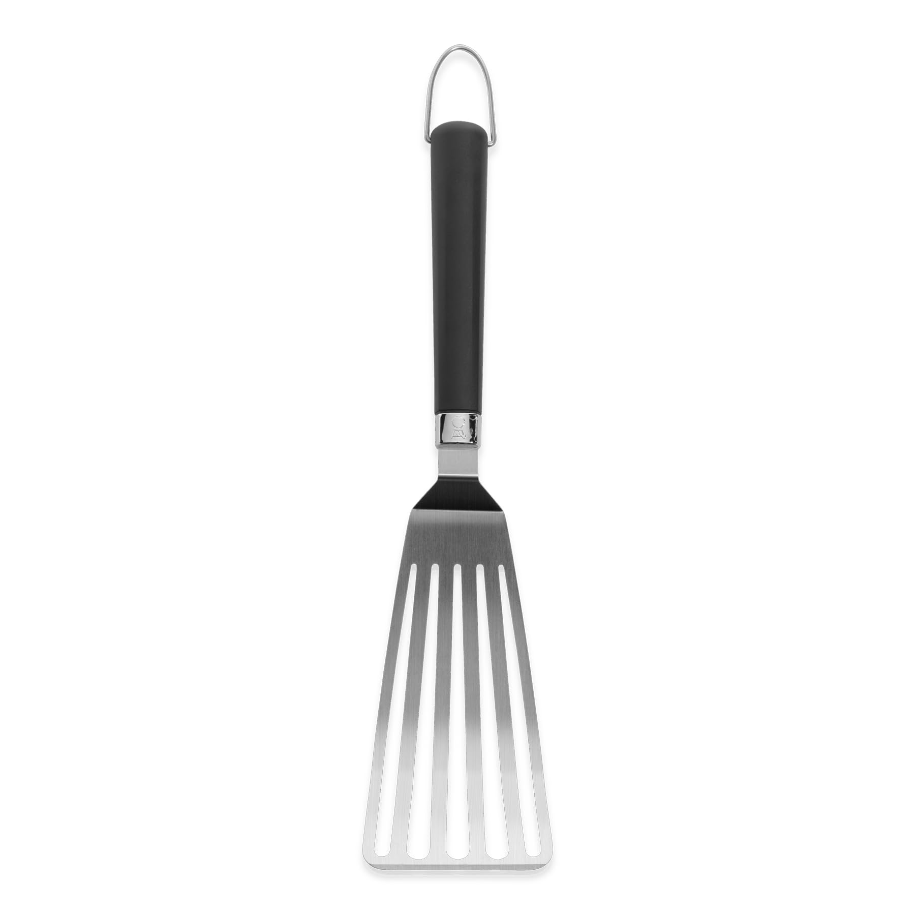 Weber Giraplati Flessibile (41cm), in Acciaio Inox, Design a Fessura, Bordi inclinati, Impugnatura ergonomica Antiscivolo, Lavabile in lavastoviglie - Argento (6780)