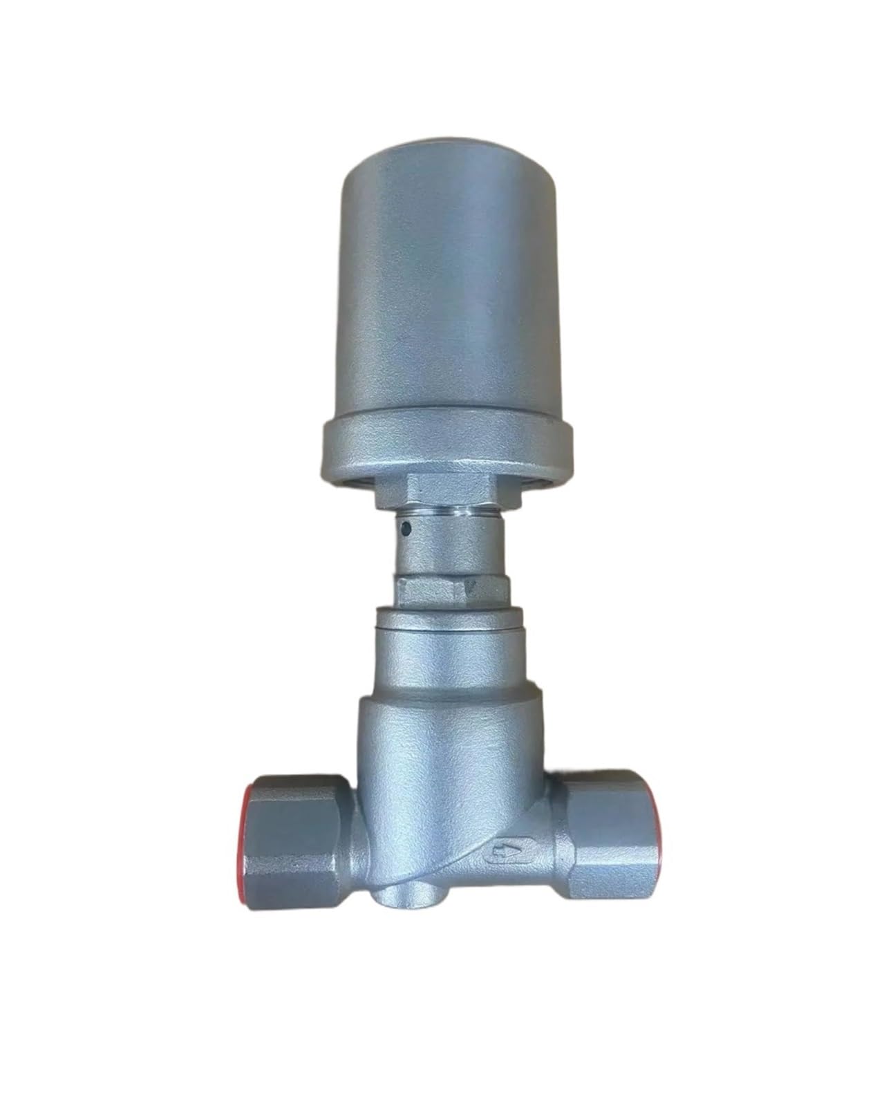 Valvola pneumatica ad Angolo del Sedile Valvola di Arresto dell'Acqua azionata pneumaticamente da 1/2" 3/4" 1" BSPT in Acciaio Inossidabile 304(DN15,Single Acting)