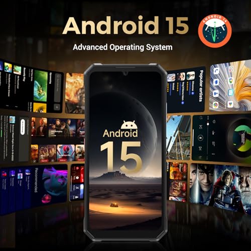 Image of F0SSiBOT F109S Unlocked Rugged Phone, 10600mAh Battery 24GB RAM 256GB ROM (2TB Exp.), 6.74 inch FHD+ & 1.32 inch Dual Screen Android 15 Smartphone, 50MP AI Camera, IP68 Military Cell Phone-T-Mobile