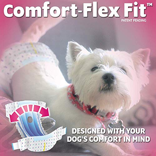 OUT! Pet Care Disposable Female Dog Diapers | Absorbent with Leak Proof Fit | XS/Small, 16 Count (Pack of 1) - Image 5