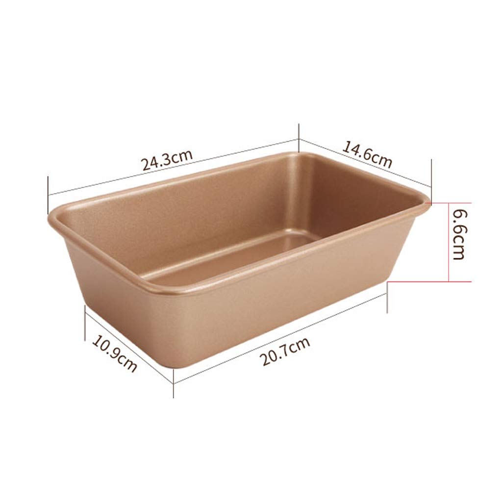 Cake Mold Golden 2 LB Średnie Non-Stick Tost Formy Prostokątne Chleb Folki Cake Mold Tosty Mold Formy do pieczenia