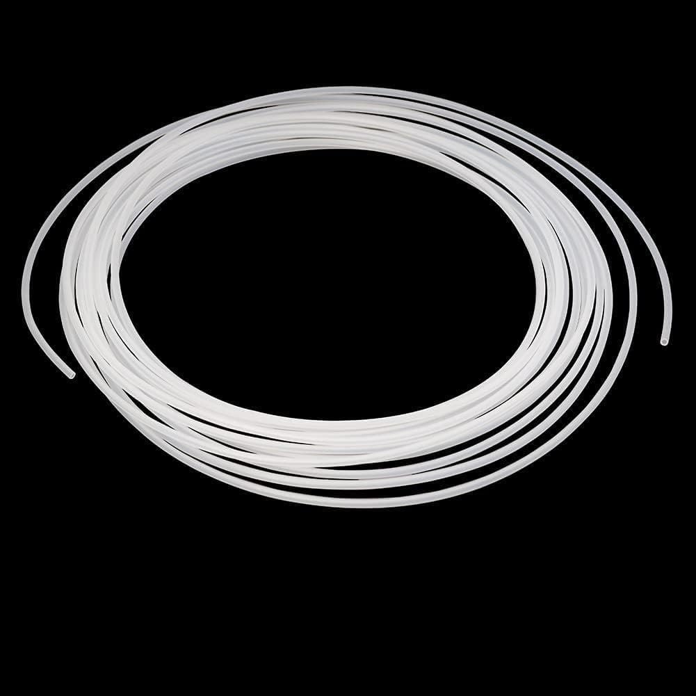 Eoiips PE Tubing 1/4"ID x 3/8"OD, White Polyethylene Tube, Translucent hose Food Grade Pipes for Reverse Osmosis Systems & Drinking Water Filters (16.4Ft)