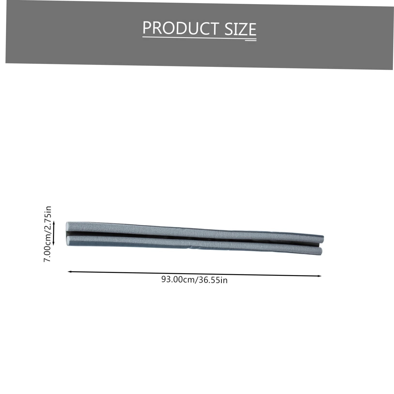 LALAFINA 3Pcs Door Bottom Seal Strip Twin Door Sweeps for Interior Doors Under Door Draft Stopper Weather Stripping Noise Reduction Seal Easy Installation